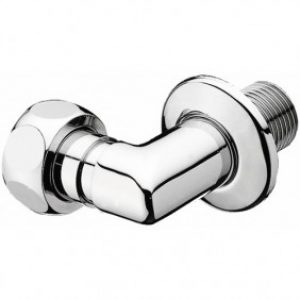 Raccord coudé chromé – F 20 x 27 mm / M 15 x 21 mm