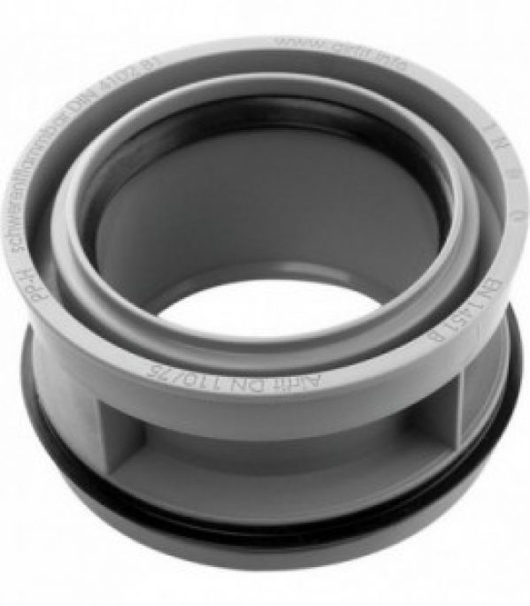 Raccord de reduction d&rsquo;eaux usees DN 110 x 75 – concentrique pour tubes HT et KG