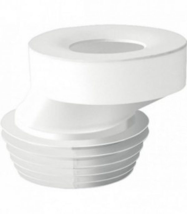 Raccord de WC excentrique 40 mm diametre 90-110 couleur : blanc