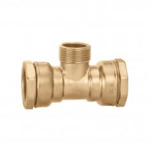 Raccord DECA laiton tube PE – Raccord en Té réduit mâle/femelle