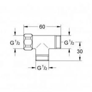 Raccord en T Grohe