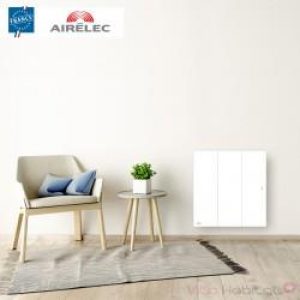 Radiateur electrique Fonte AIRELEC – OZEO Smart ECOcontrol 1250W Horizontal Blanc – A693484