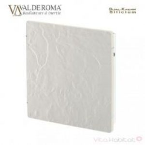 Radiateur à inertie Wifi Ardoise Blanche 800W Carré – Valderoma AB0800W