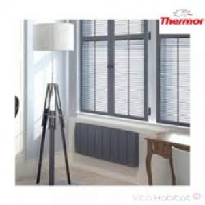 Radiateur électrique à Fluide THERMOR BILBAO 3 Gris Ardoise 700W Bas 495204
