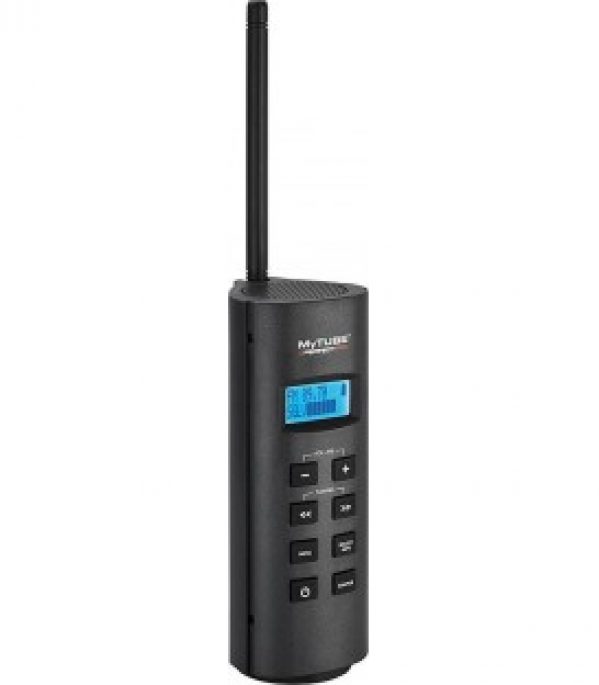 Radio de chantier MyTube UKW, 10 émetteurs, anthracite, 85x90x225 mm