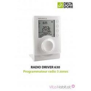 RADIO DRIVER 630 – Programmateur radio 3 zones – DeltaDore 6051119