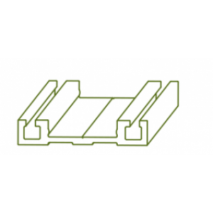 Rail bas de coulissage pour porte coulissante Symfo