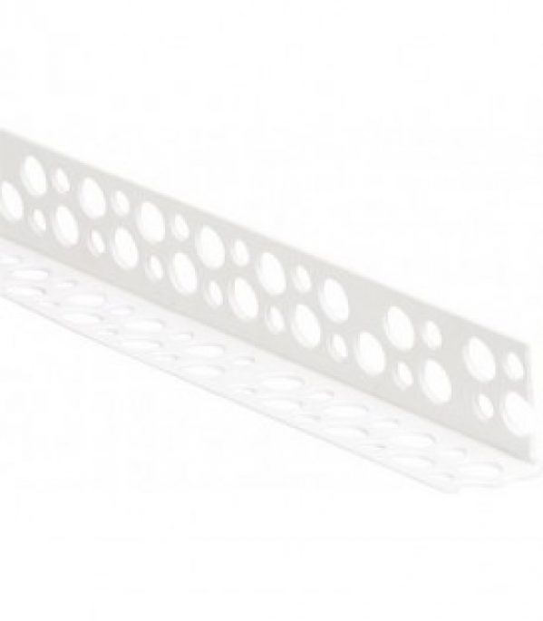 Rail de protection d&rsquo;angle PVC 25×25 mm 50 pieces