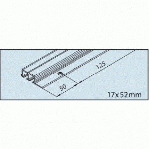 Rail double porte coulissante Clipo 16 GPK Inslide