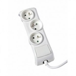 Rallonge multiprise – prises désaxées – cordon 1,5 m