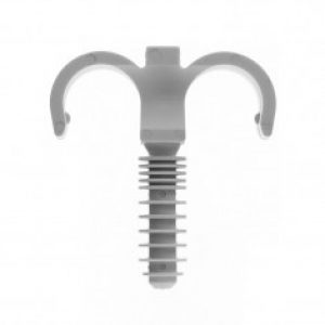 RAMCLIP Double Ø22 GRIS – Fixation pour tubes PER / MULTICOUCHE et gaines ICTA