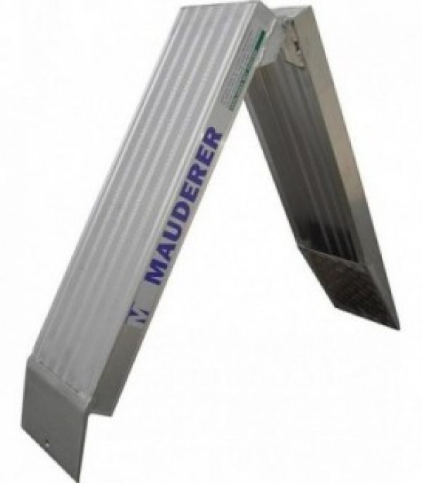 Rampe en alu avec surface surelevee repliable 2,0/1,0 m (1 paire)