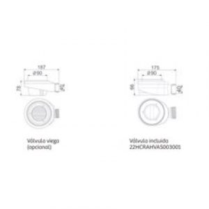 Receveur de douche 80 x 180 Bari Kassandra