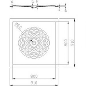 Receveur de douche fibre de verre blanc…