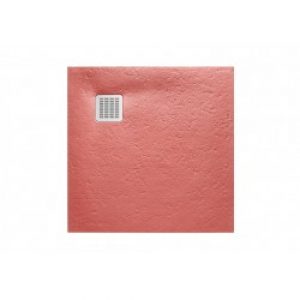 Receveur de douche Terran carre 800X800 en STONEX Corail – ROCA AP10332032001730