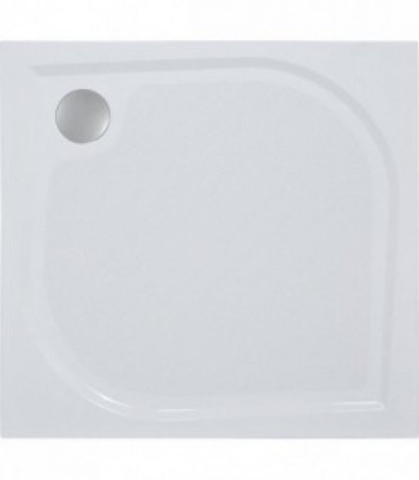 Receveur EBBY, en fonte minéral lxhxp: 900x38x900mm pied et anti-glisse inclus