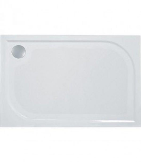 Receveur EBBY, en minéral fonte lxhxp: 1200x38x800 mm pied et antiglisse inclus