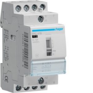 Relais de cde 16A, 2F+2O, 230V – AUTOMATISMES  HAGER ERC418