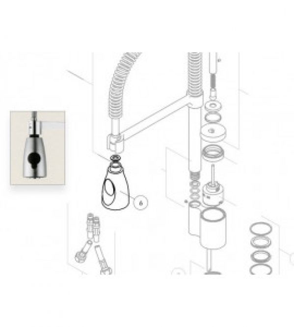 replacement douchette nobili billy RDO142/89