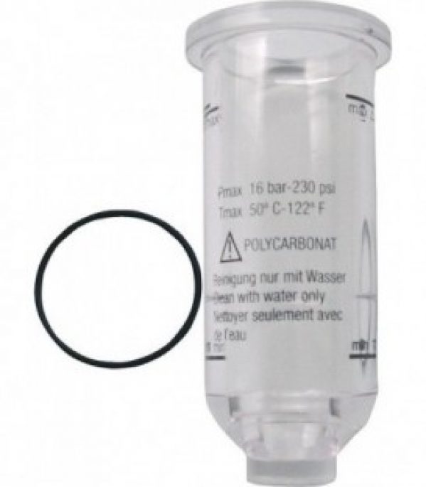 Reservoir en plastique pour huileur cylindre G1/4 + G3/8