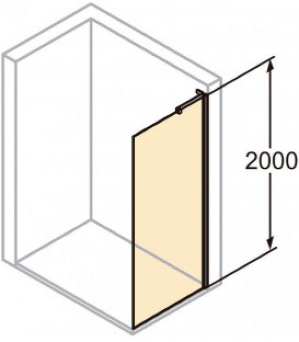 Retour fixe pour Pureday coulissante profilé noir