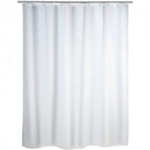 Rideau de douche uni – Blanc – 180 x 200 cm