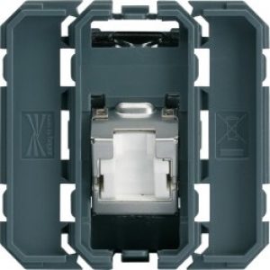 RJ45 cat.6 STP 2M incline 45° – APPAREILLAGE MURAL GALLERY HAGER WXF232