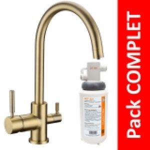 Robinet 3 voies Biscayne Bronze + Kit…