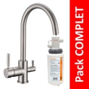 Robinet 3 voies Biscayne Nickel…