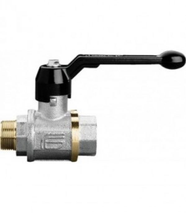 Robinet a bille en laiton TOTAL filetage male/femelle 1/2&Prime; avec levier manuel en alu
