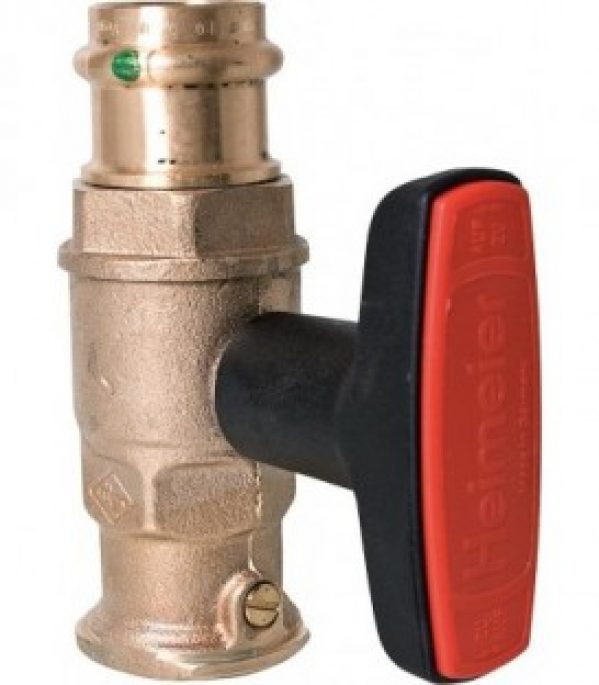 Robinet a boisseau spherique P-S avec clapet anti-thermosiphon 35 mm x 11/4 »