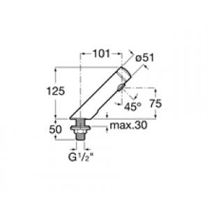 Robinet anti-vandalisme de lavabo Avant Roca