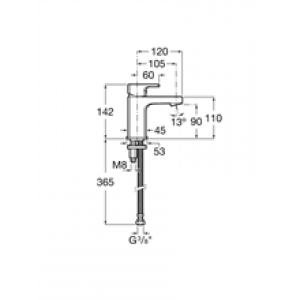 Robinet compact de lavabo avec bonde clic-clac…