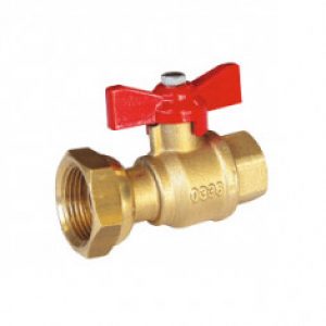 Robinet compteur droit Femelle 1/2&Prime; (15×21) – écrou tournant 3/4&Prime; (20×27)