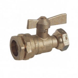 Robinet compteur droit PE Ø32 – Ecrou Prisonnier (20/27) 3/4&Prime;