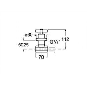 Robinet d’arrêt 1/2″ indice F Loft Roca