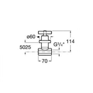 Robinet d’arrêt 3/4″ indice F Loft Roca
