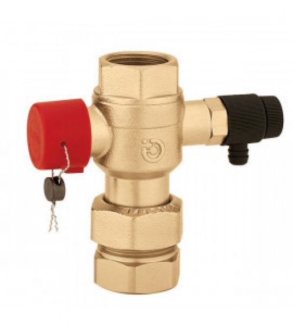 Robinet d’arrêt à sphère pour vase d’expansion caleffi 5580