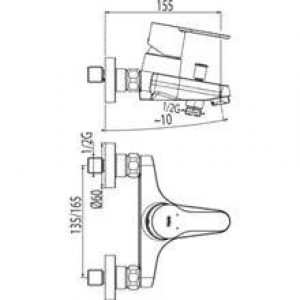 Robinet de baignoire-douche BM-TRES