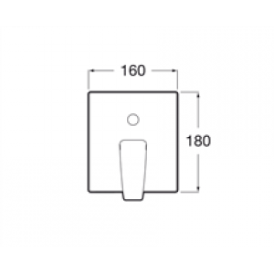 Robinet de baignoire-douche encastré Thesis Roca