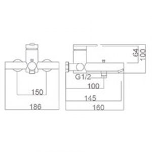 Robinet de baignoire-douche Imex Rome