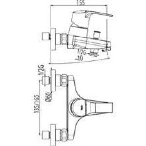 Robinet de baignoire-douche K-TRES
