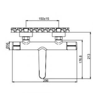 Robinet de baignoire Tivoli de Kassandra