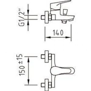 Robinet de baignoire/douche Start Urban