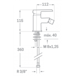 Robinet de bidet Arvet SEVEN