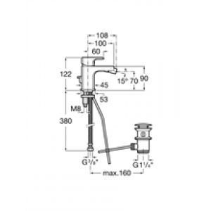 Robinet de bidet Cold Start L90 Roca
