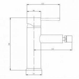 Robinet de bidet Imex Milan