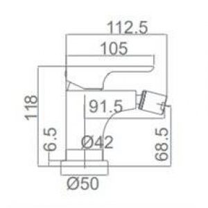 Robinet de bidet Imex Nassau