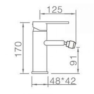 Robinet de bidet Imex Sintra