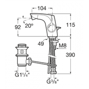 Robinet de bidet Insignia Roca